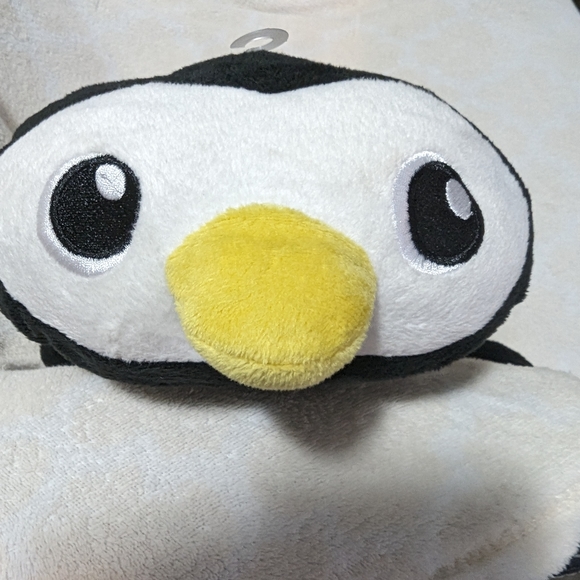 Glitzy stuffed penguin. Soft plush toy. GUC.  12 inches. - Picture 2 of 6